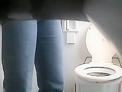 in public toilet films women peeing