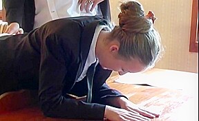 junior wife goes back to school for correction !