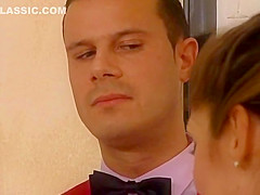 maid fucks threesome by jackass