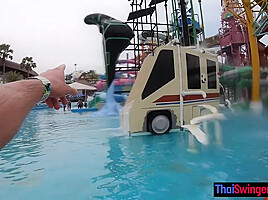 miranda marie onlyfans porn -Big ass Thai amateur girlfriend waterpark fun and sex at home after