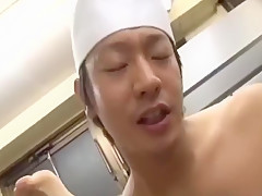 negan and carl porn -Sushi Chef Bareback In Kitchen