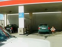 peeing at the car wash
