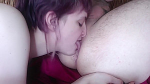 pupnpet- Desperate Girl Rimming Guy & Swallowing His Cum