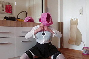 red head bimbo fuckpig tiny clitty sissy toilet slave humiliation
