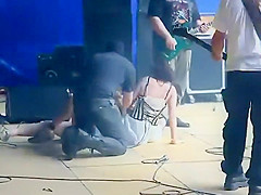rock groupies got on the stage