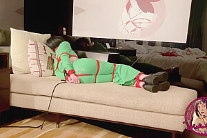 santana redd fart porn -Selfbondage & Struggle In Green Tracksuit And Pants