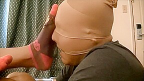 sock gagged slave