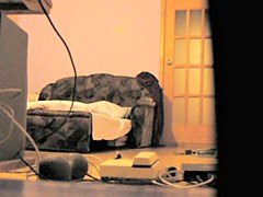spied in her natural view when alone at home