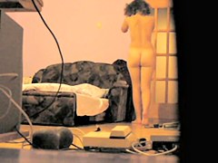 spied in her natural view when alone at home