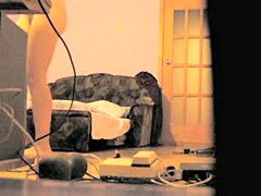 spied in her natural view when alone at home