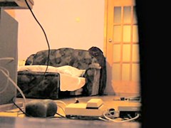 spied in her natural view when alone at home