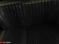 teen 18+ girl's G-string presented in awesome upskirt clip