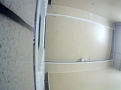 teen 18+ in jeans caught peeing