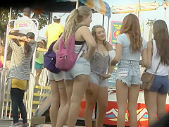teens 18+ in shorts and their cameltoes