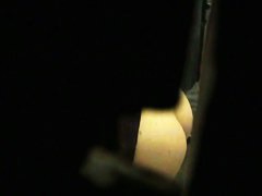 window video of a couple dancing and a naked ass