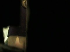 window video of a couple dancing and a naked ass
